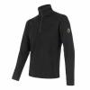 Sensor Merino Upper Krátký Zip černá mikina POUZE XXL (VÝPRODEJ)