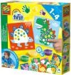 SES Creative Prstové barvy 3x45ml baby kreativní set dobarvi si dinosaura SES Creative Prstové barvy 3x45ml baby kreativní set dobarvi si dinosaura