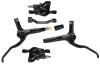 Shimano brzda kotoučová MT200 černá, přední + zadní komplet bez kotoučů / černé hadice (zadní J-kit)