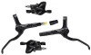 Shimano brzda kotoučová MT200 černá, přední + zadní komplet bez kotoučů / černé hadice (zadní J-kit)