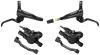 Shimano brzda kotoučová MT501 černá př. a zad. komplet bez kotoučů, černé hadice (zadní J-kit)