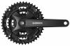 Shimano kliky FC-MT100-L 175mm 40-30-22, černé, bez krytu, 9 speed, pro osu čtyřhran