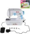 Šicí dětský stroj 25cm set s doplňky kovový na trafo / baterie Světlo Zvuk