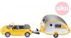 Siku Auto Kabriolet VW New Beetle s karavanem