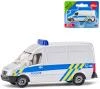 Siku Auto Van česká Policie stříbrná dodávka CZ design kovový model Siku Auto Van česká Policie stříbrná dodávka CZ design kovový model