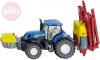 Siku Traktor New Holland modrý s rozprašovačem 1:87 model kov 1799