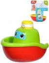 Simba Baby lodička s bublinkami do vany parník 11cm do vody 2 barvy Simba Baby lodička s bublinkami do vany parník 11cm do vody 2 barvy