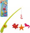 Simba Chytání rybiček set magnetický prut 36cm + 3 zvířátka plast na kartě