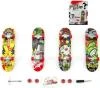 Skateboard psrtový 10cm set s nástroji k sestavení různé druhy na kartě plast Skateboard psrtový 10cm set s nástroji k sestavení různé druhy na kartě plast