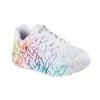 Skechers Uno Lite Metallic Joy Jr white/multi color dětské tenisky
