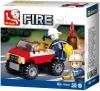 Sluban Fire Auto hasičské jeep 58 dílků + 1 figurka (stavebnice)