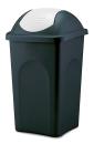 Stefanplast Koš odp.výklop.MULTIPAT 30l obdél.ČER/BÍ víko PH