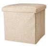 Storage Solutions Taburet s úložným prostorem 38 × 38 cm béžová Storage Solutions Taburet s úložným prostorem 38 × 38 cm béžová