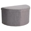 Storage Solutions Taburet s úložným prostorem 69 × 38 cm šedá Storage Solutions Taburet s úložným prostorem 69 × 38 cm šedá