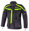 Street Racer Dětská bunda na motorku Drago černo-fluo žlutá