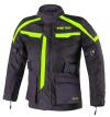 Street Racer Dětská bunda na motorku Drago černo-fluo žlutá POUZE 2XS (VÝPRODEJ)