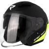 Street Racer otevřená helma Sonic matná černo-fluo žlutá