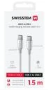 Swissten DATOVÝ KABEL TEXTILE II USB-C / USB-C 1,5 M BÍLÝ Swissten DATOVÝ KABEL TEXTILE II USB-C / USB-C 1,5 M BÍLÝ