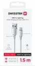 Swissten DATOVÝ KABEL TEXTILE II USB / LIGHTNING 1,5 M BÍLÝ Swissten DATOVÝ KABEL TEXTILE II USB / LIGHTNING 1,5 M BÍLÝ