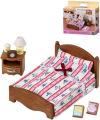 Sylvanian Families dvojlůžko s nočním stolkem nábytek doplněk k herním sadám