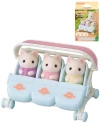 Sylvanian Families květinová kočičí trojčata set 3 figurky s kočárkem Sylvanian Families květinová kočičí trojčata set 3 figurky s kočárkem