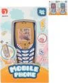 Telefon mobilní dětský retro tlačítkový na baterie 3 barvy Světlo Zvuk