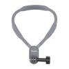 Telesin Neckband šedý držák na krk pro sportovní kamery a telefony