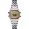 Timex Digital Mini 27mm stříbrné dámské digitální hodinky Timex Digital Mini 27mm stříbrné dámské digitální hodinky