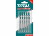 TOTAL-TOOLS Plátky do přímočaré pily, dřevo, 5ks
