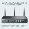 TP-Link ER706W - AX3000 Router VPN WiFi 6, 1x GWAN + 4x GWAN/LAN + 1x GWAN/LAN SFP, USB, Omada SDN TP-Link ER706W - AX3000 Router VPN WiFi 6, 1x GWAN + 4x GWAN/LAN + 1x GWAN/LAN SFP, USB, Omada SDN