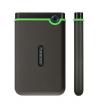 TRANSCEND 1TB StoreJet 25M3S SLIM, 2.5”, USB 3.0 (3.1 Gen 1) Externí Anti-Shock disk, tenký profil, šedo/zelený