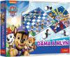 Trefl Hra Dáma a Mlýn Tlapková Patrola (Paw Patrol) 2v1 (společenská hra)