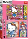 Trefl PUZZLE 2v1 Hello Kitty a přátelé 41x28cm skládačka 400 dílků Trefl PUZZLE 2v1 Hello Kitty a přátelé 41x28cm skládačka 400 dílků