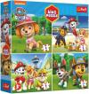 Trefl PUZZLE 4v1 Tlapková Patrola 19x16cm 4-12 dílků skládačka Trefl PUZZLE 4v1 Tlapková Patrola 19x16cm 4-12 dílků skládačka