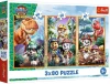 Trefl PUZZLE Dinosauří hrdinové Tlapková Patrola 18x28cm 3x80 dílků 3v1 Trefl PUZZLE Dinosauří hrdinové Tlapková Patrola 18x28cm 3x80 dílků 3v1