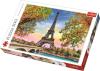 Trefl PUZZLE Foto romantická Paříž Eiffelova věž skládačka 48x34cm 500 dílků