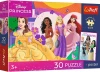 Trefl PUZZLE Plus Kids Disney Princess 27x20cm 30 dílků s plakátem Trefl PUZZLE Plus Kids Disney Princess 27x20cm 30 dílků s plakátem