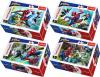Trefl PUZZLE Spiderman Proti padouchům mini 20x13cm 54 dílků 4 druhy Trefl PUZZLE Spiderman Proti padouchům mini 20x13cm 54 dílků 4 druhy