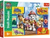 Trefl PUZZLE Štěňata a dinosauři Tlapková Patrola 41x28cm 100 dílků skládačka