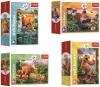 Trefl PUZZLE Úžasní dinosauři mini 20x13cm skládačka 54 dílků 4 druhy