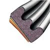Trelleborg Těsnění okenní EPDM K 9x4mm BÍ (100m) Trelleborg Těsnění okenní EPDM K 9x4mm BÍ (100m)