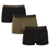 Under Armour 3 PACK-UA PERFORMANCE COTTON - SOLID 3 inch-BLK pánské boxerky