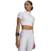 Under Armour HeatGear Crop Mock SS-WHT dámské kompresní tričko Under Armour HeatGear Crop Mock SS-WHT dámské kompresní tričko