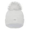 Under Armour UA Halftime Ribbed Pom-WHT dámská zimní čepice