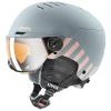 Uvex Rocket Jr Visor Rhino-blush Mat (s5662637000) dětská lyžařská helma