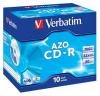 Verbatim CD-R AZO 700MB, 52x, jewel case 10 ks