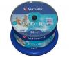 VERBATIM CD-R AZO 700MB, 52x, printable, spindle 50 ks