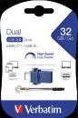 VERBATIM Store [39]n[39] Go Dual Drive 32GB USB 3.0/USB-C