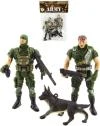 Vojáci army herní set 2 figurky vojenské s doplňky CZ design plast v sáčku Vojáci army herní set 2 figurky vojenské s doplňky CZ design plast v sáčku