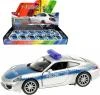 WELLY Auto policie Porsche 911(991) Carrera S kov zpětný chod 12cm